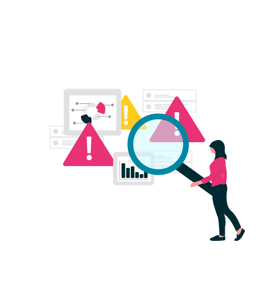 Illustration Risks and errors detection - Sixthfin